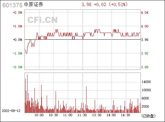 601375-601375中原证券股票