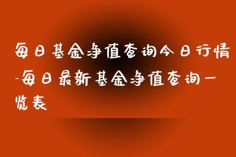 002408-002408基金净值查询今天最新净值
