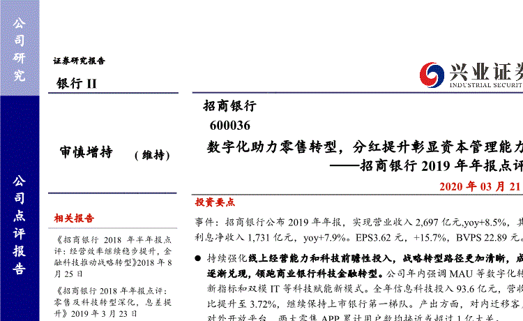 招商银行 600036-招商银行600036