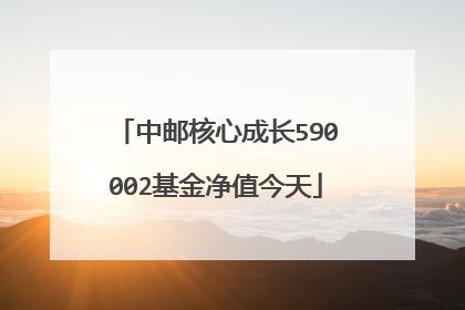 中油成长基金-中邮成长59002基金