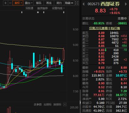 西部证卷-西部证券股票