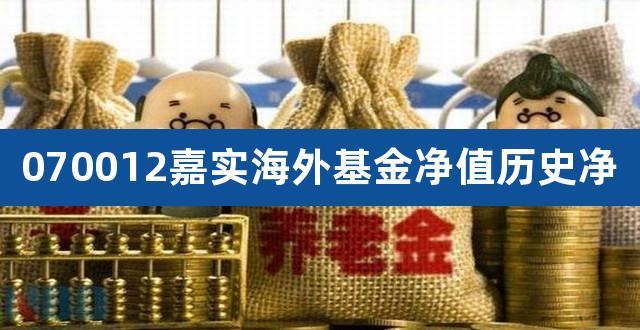 嘉实海外基金净值-嘉实海外基金净值今天