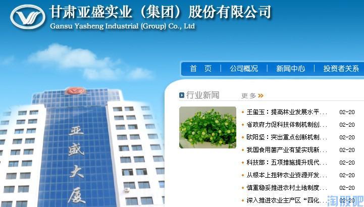 亚盛集团-亚盛集团股吧