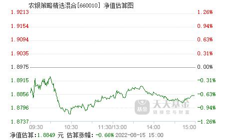 农银策略精选-农银策略精选混合660010 跌的厉害