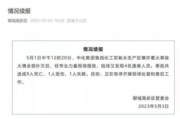 鲁西化工-鲁西化工爆炸事件人员名单