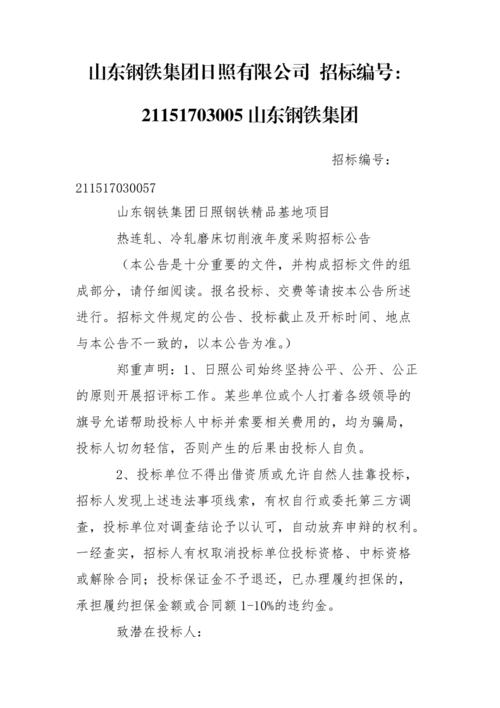 山东钢铁-山东钢铁集团招标采购网