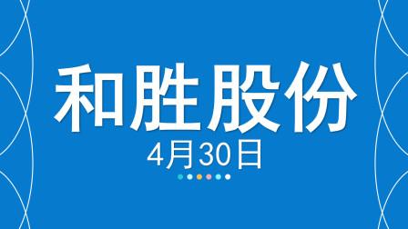 和胜股份-和胜股份股票