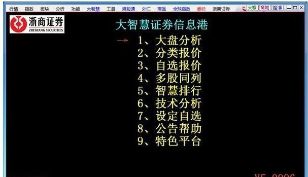 浙商证券大智慧-浙商证券大智慧经典版