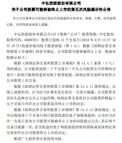 000979-000979中弘股份最新公告