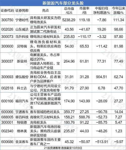 新能源股-新能源股票有哪些龙头股