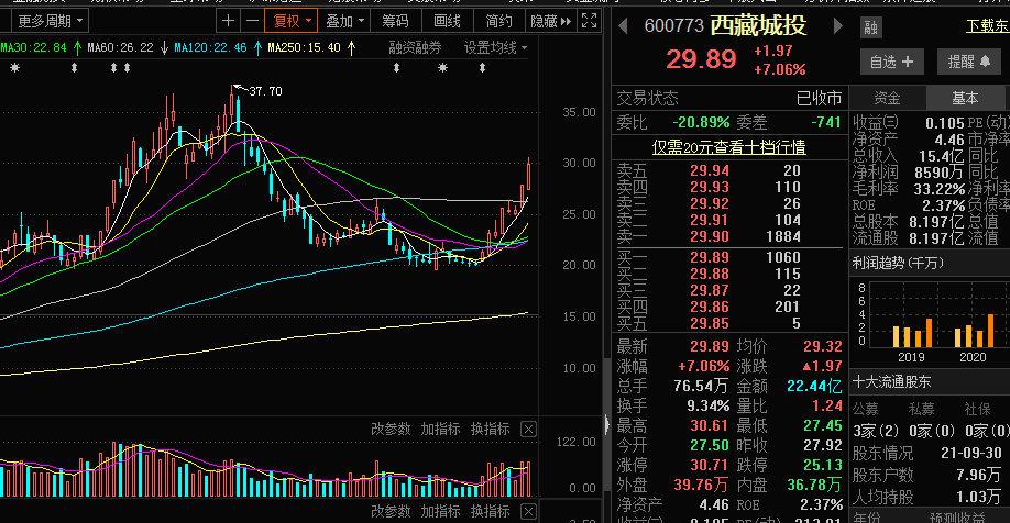 股票600773-股票600773西藏城投